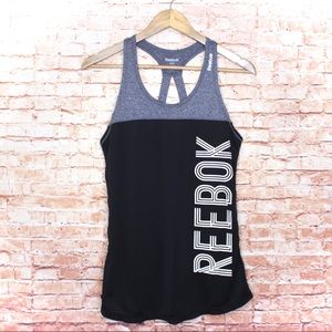 Reebok | Black Logo Activewear Tank Top